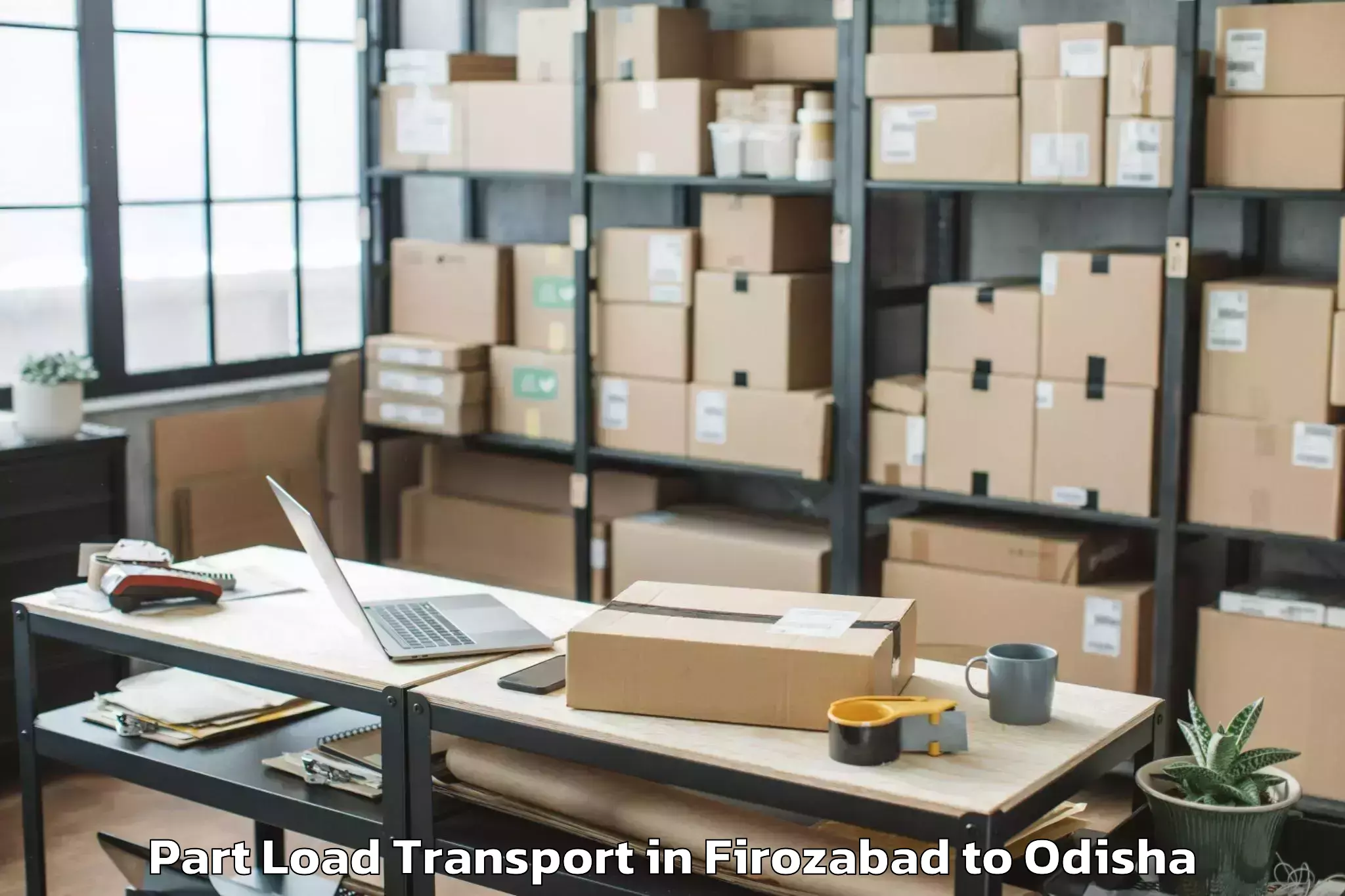 Leading Firozabad to Rajagangapur Part Load Transport Provider